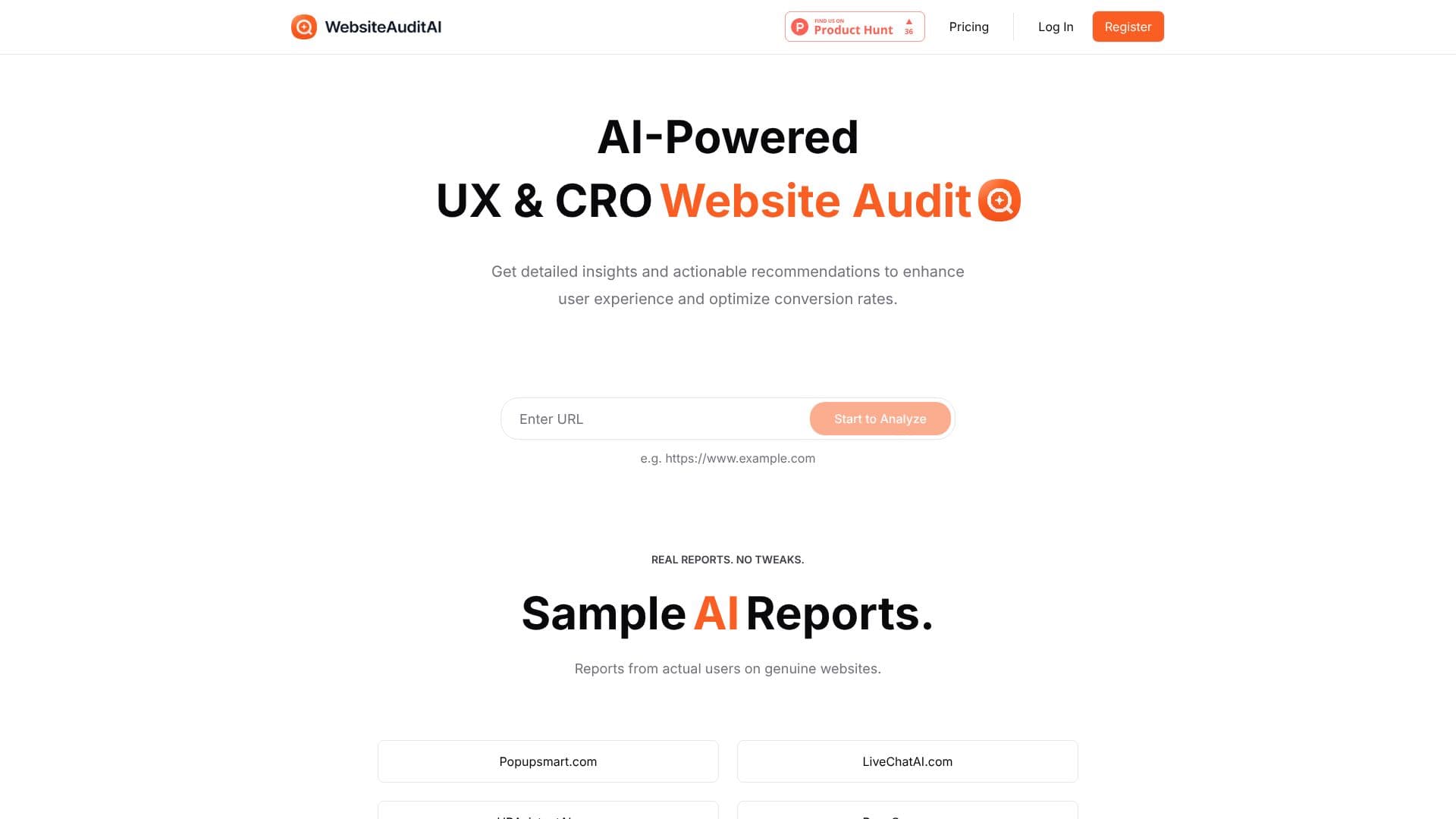 WebsiteAuditAI screenshot