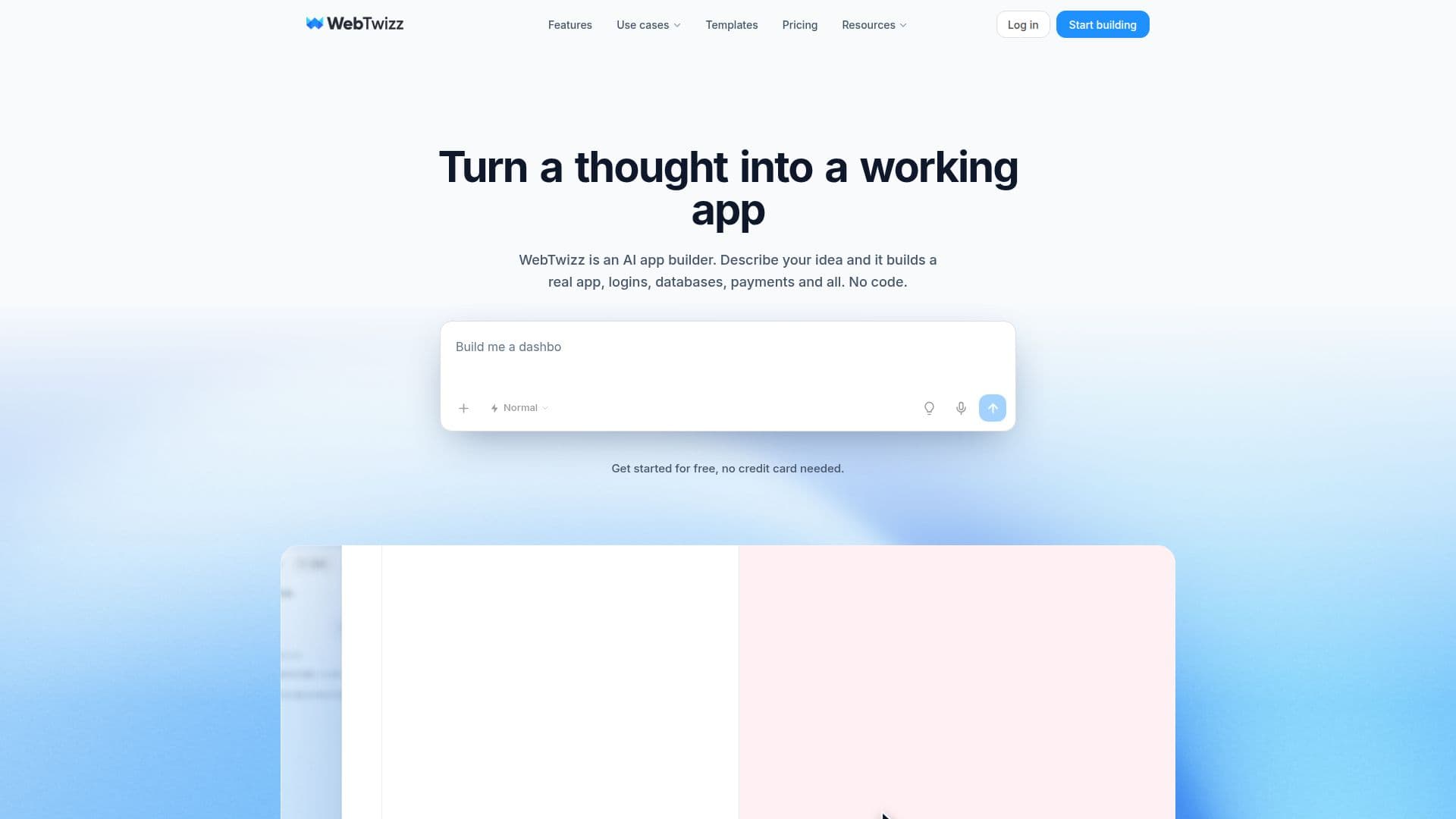 WebTwizz screenshot