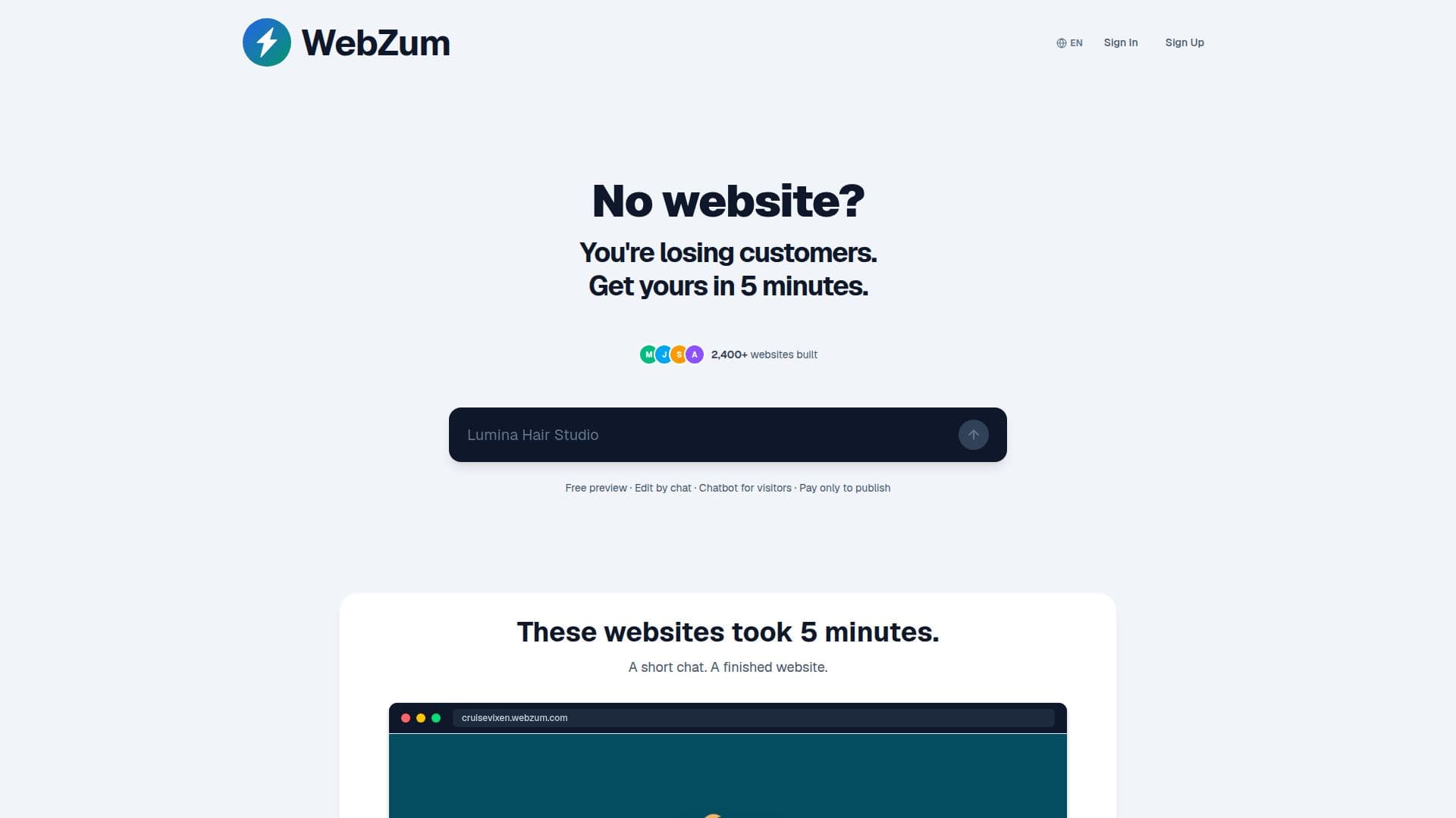 لقطة شاشة لـ WebZum