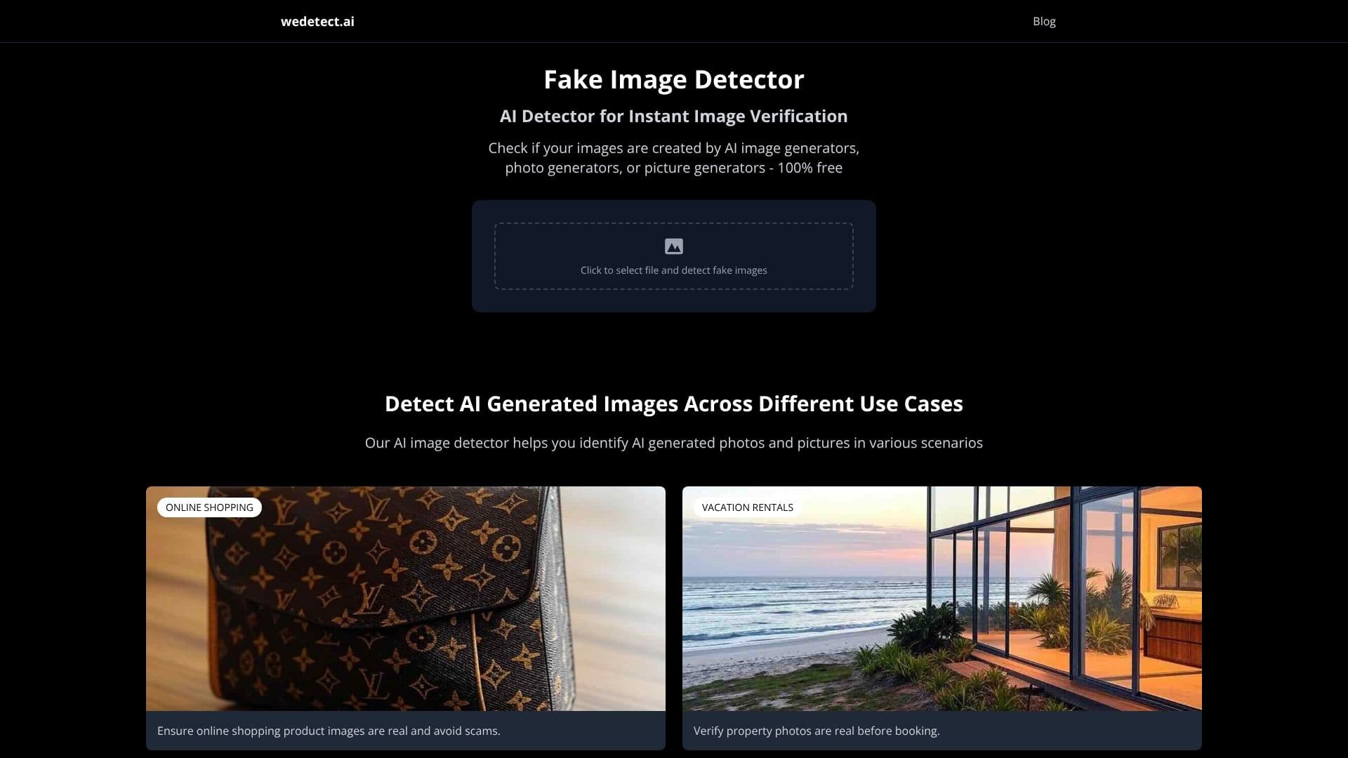 Captura de pantalla de Detector de IA | Detección de Imágenes de IA