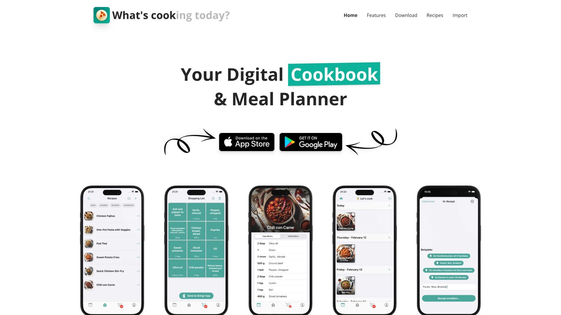 لقطة شاشة لـ WhatsCook - تخطيط وجبات سهل