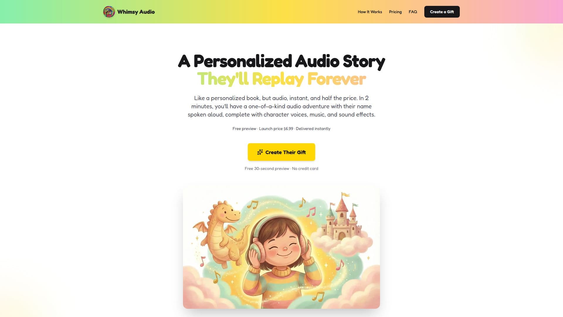 Captura de pantalla de Whimsy Audio