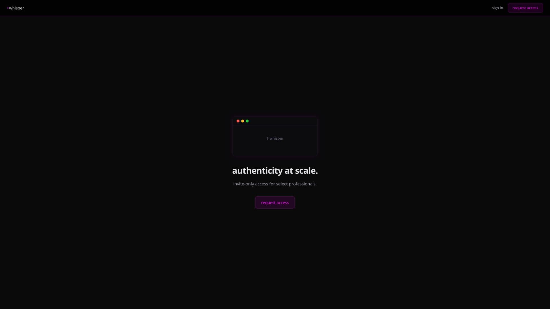 لقطة شاشة لـ Whisper