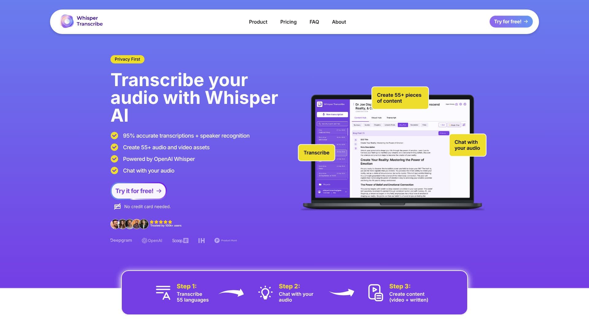 Tangkapan layar WhisperTranscribe