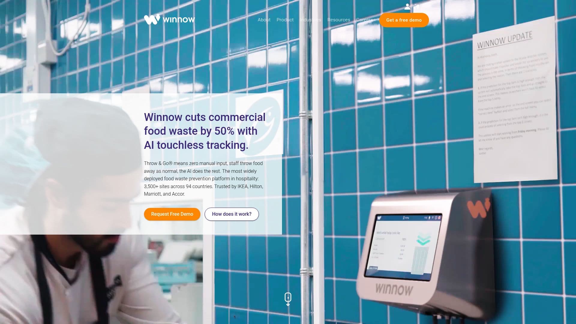Winnow AI Food Waste Prevention screenshot