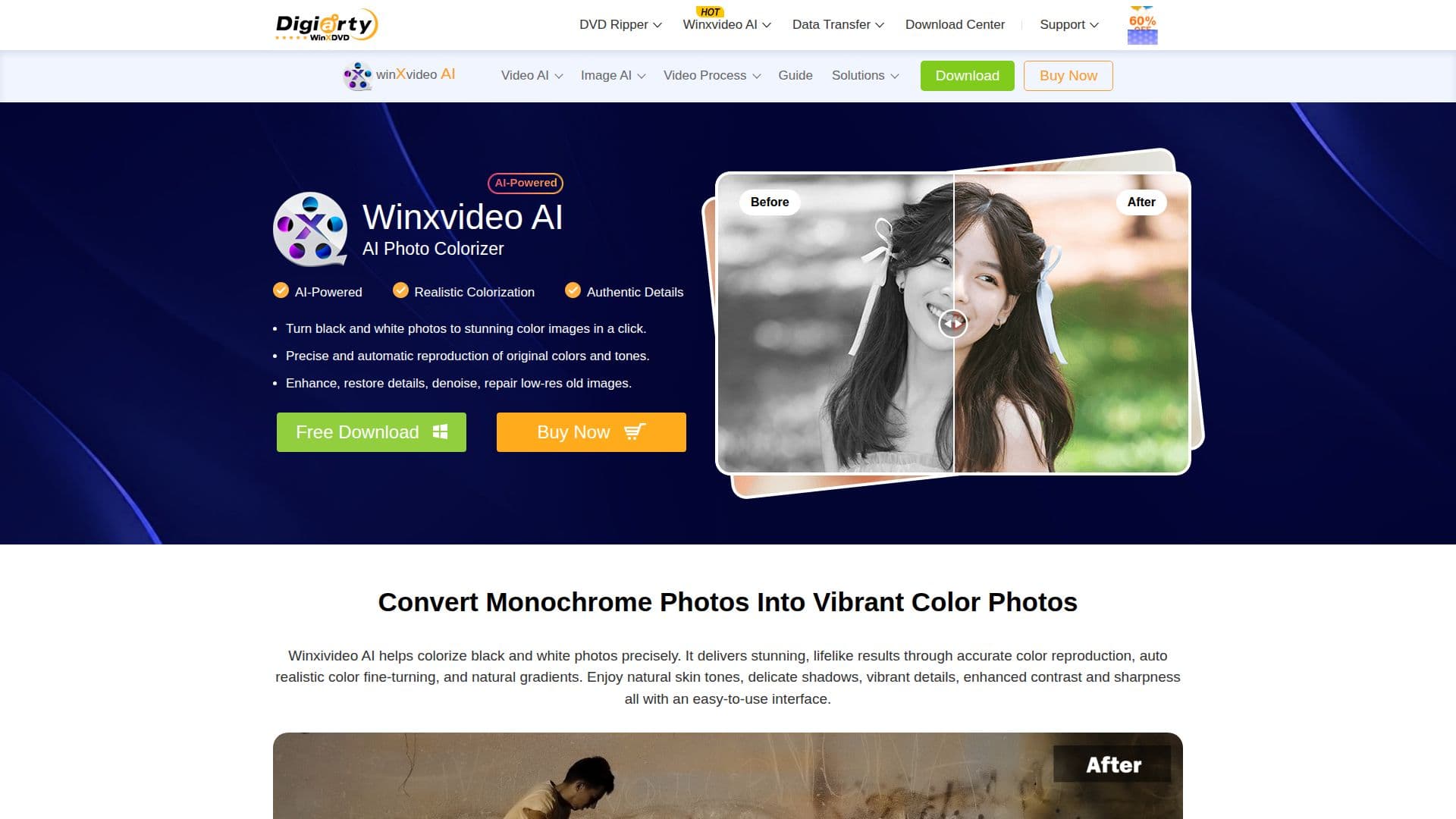 Winxvideo AI: Colorize Old Photos Instantly screenshot