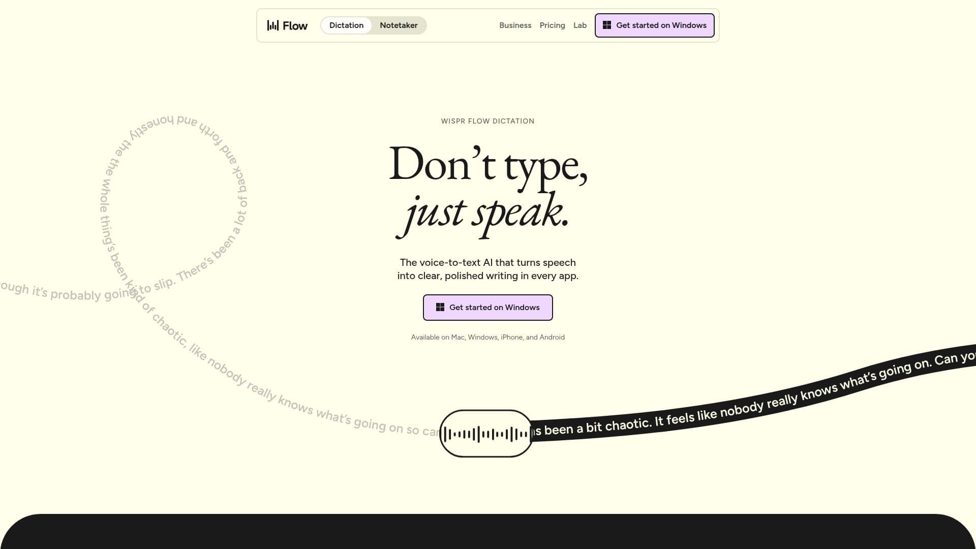 Wispr Flow screenshot