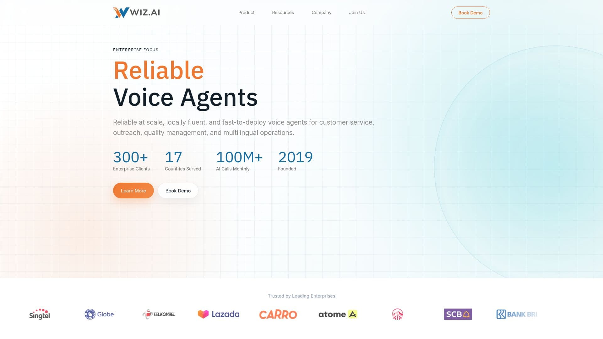 Agents Vocaux IA Wizi pour Entreprises screenshot