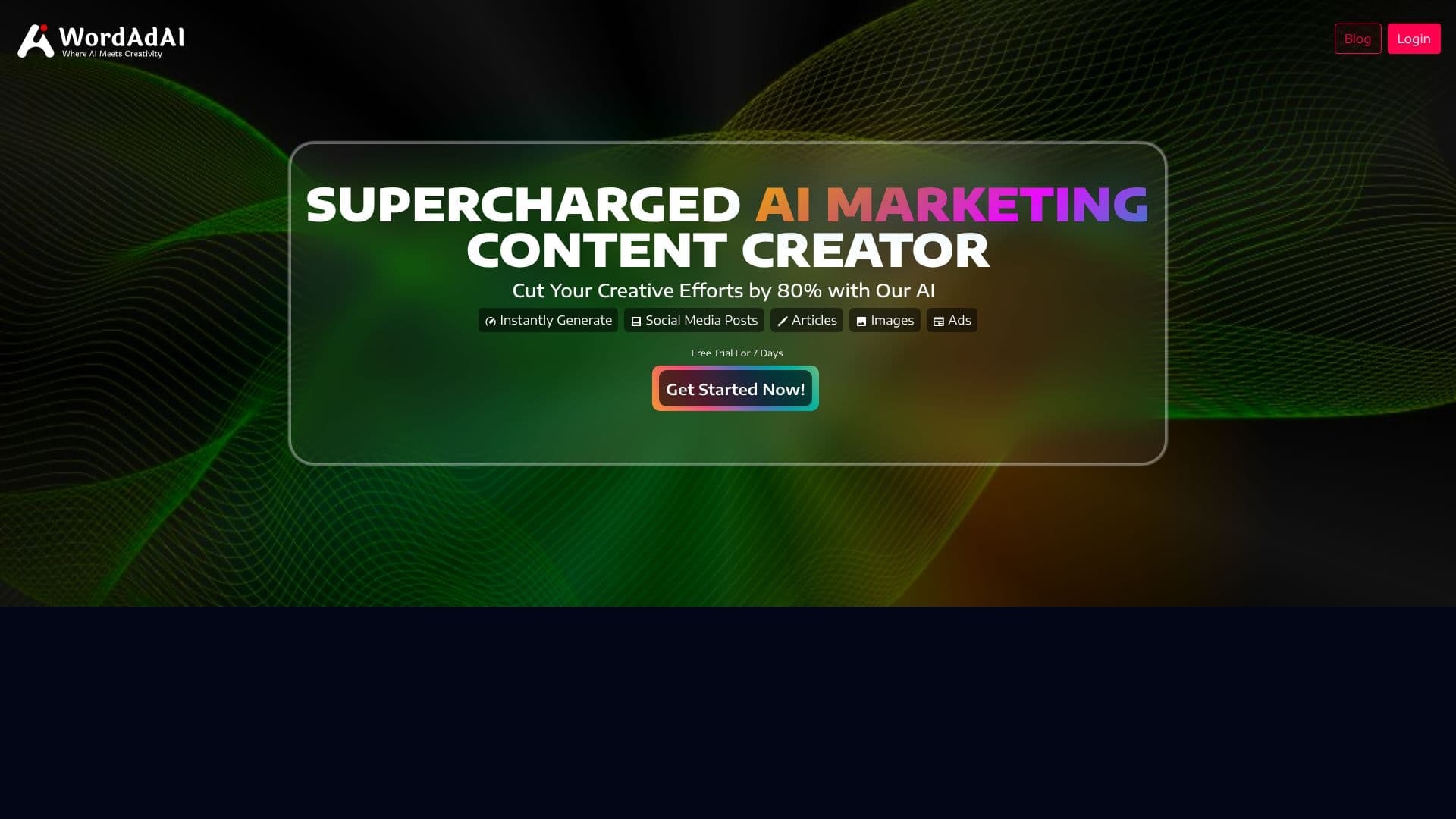 WordAdAI Creative AI Platform screenshot