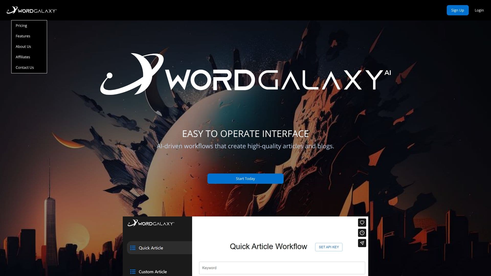Скриншот Wordgalaxy