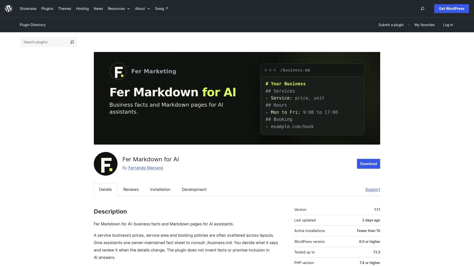 Fer Markdown for AI 截图