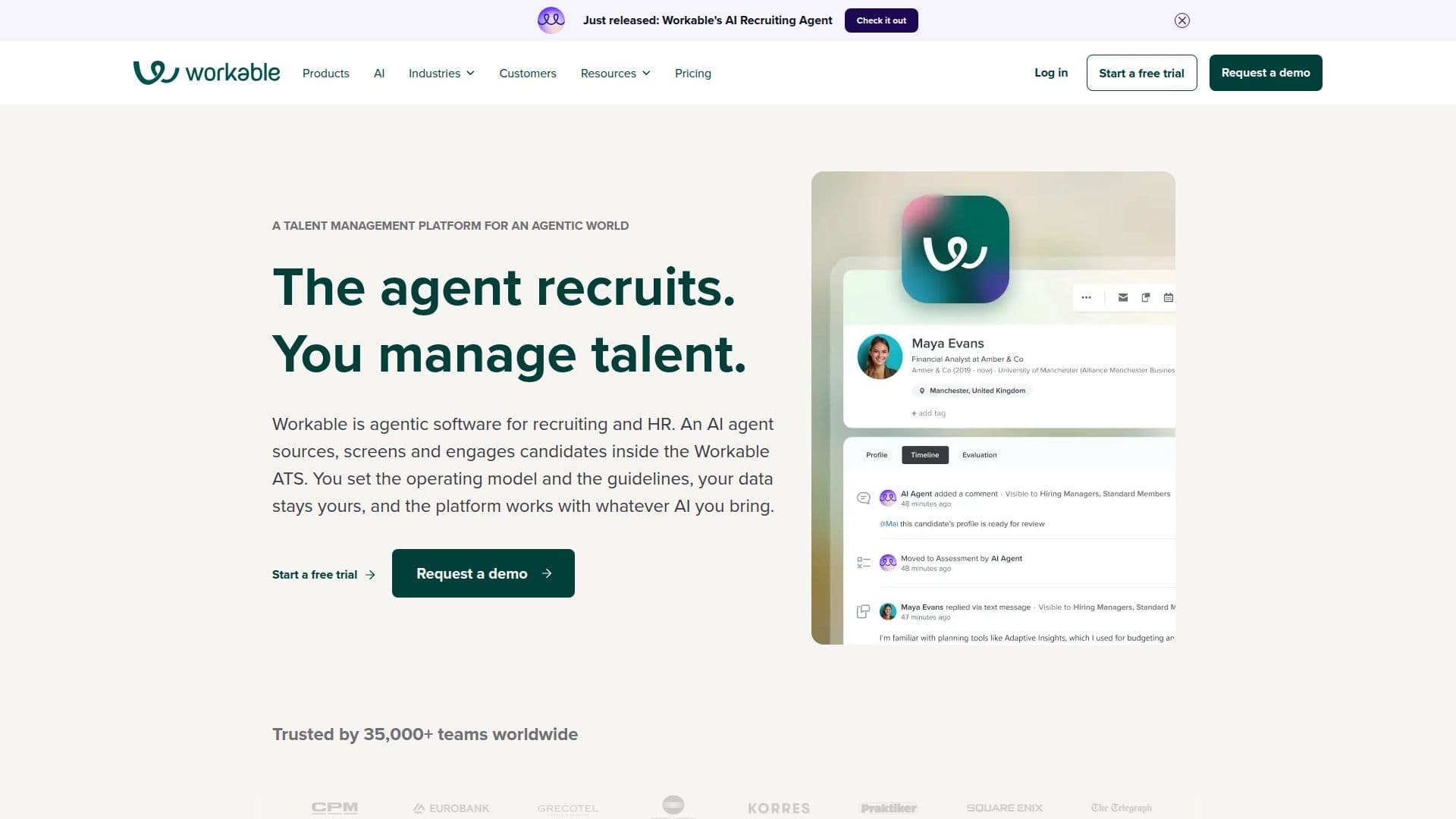 لقطة شاشة لـ Workable