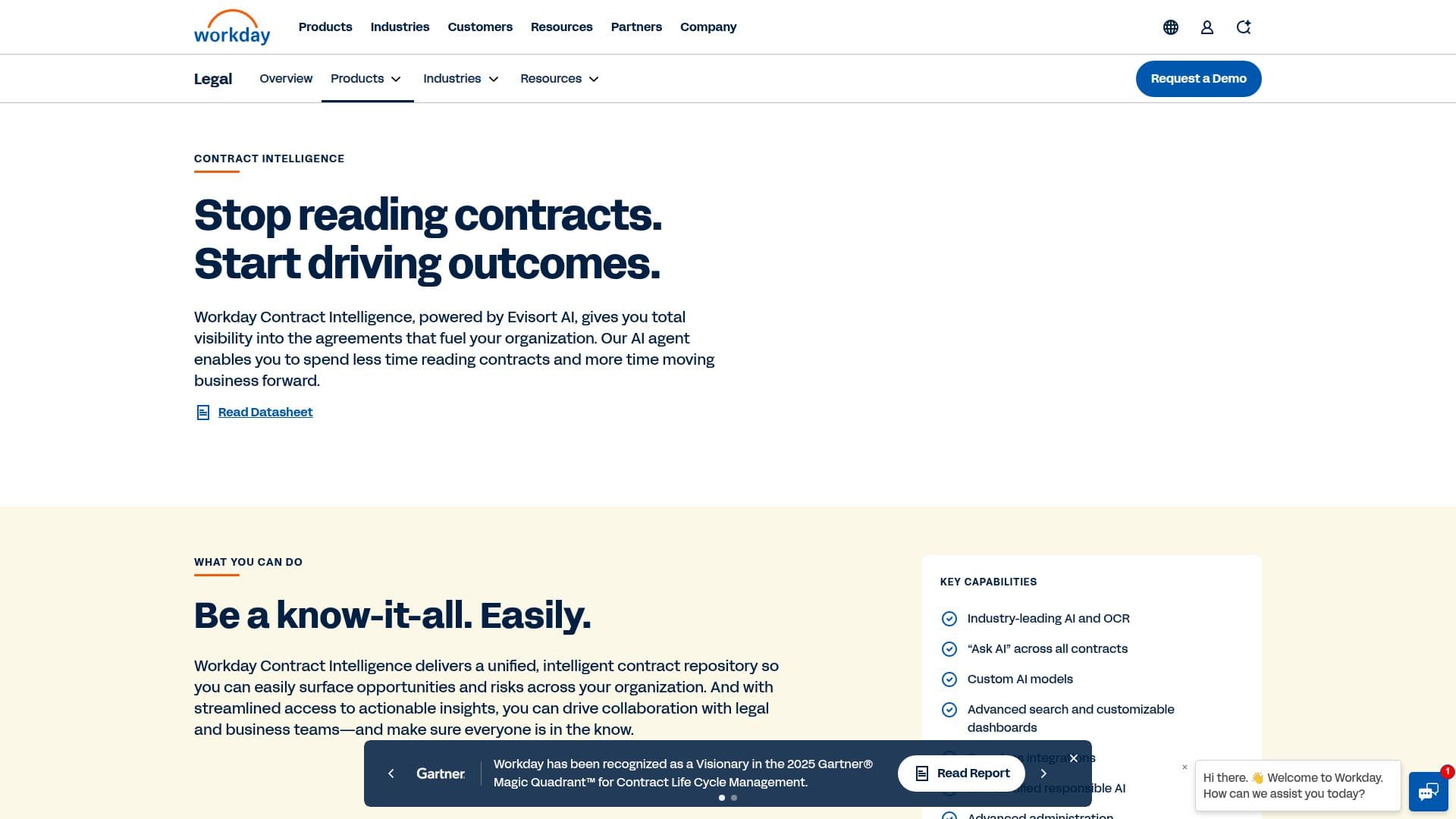Workday Contract Intelligence screenshot