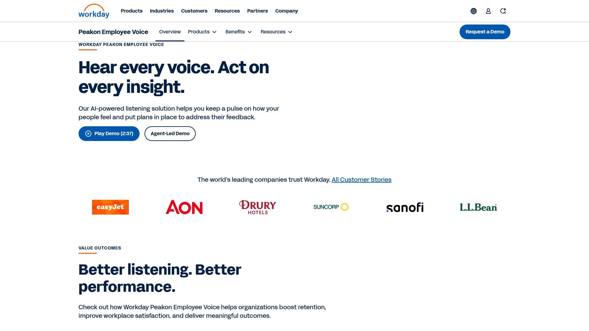 Workday Peakon Employee Voice screenshot