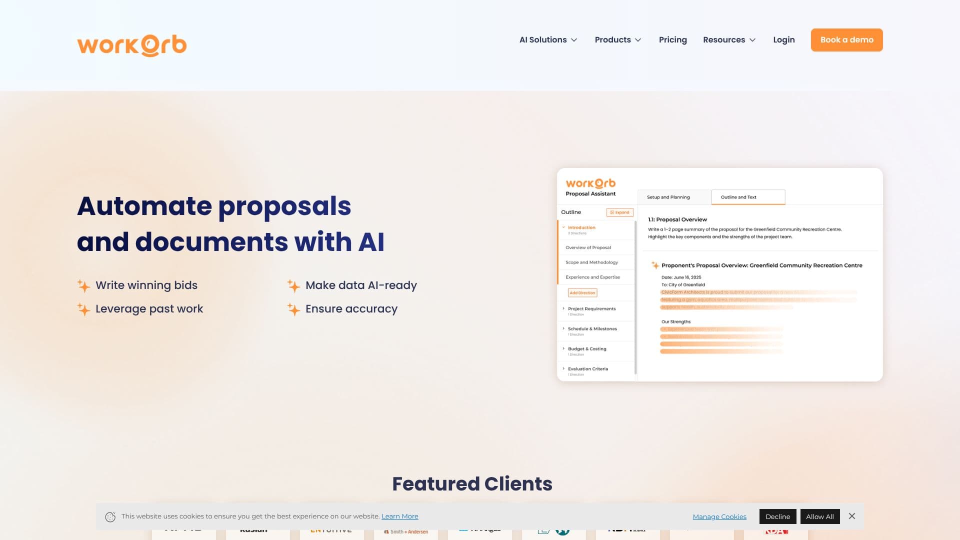 Capture d’écran de Workorb AI