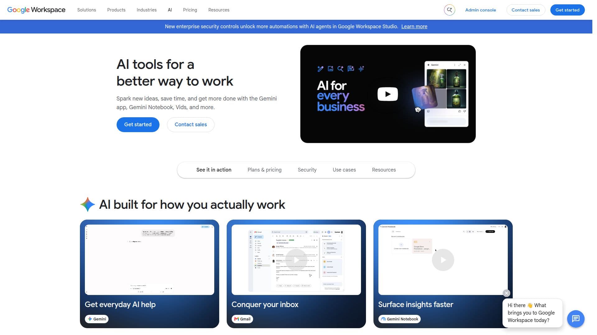 Gemini for Google Workspace screenshot