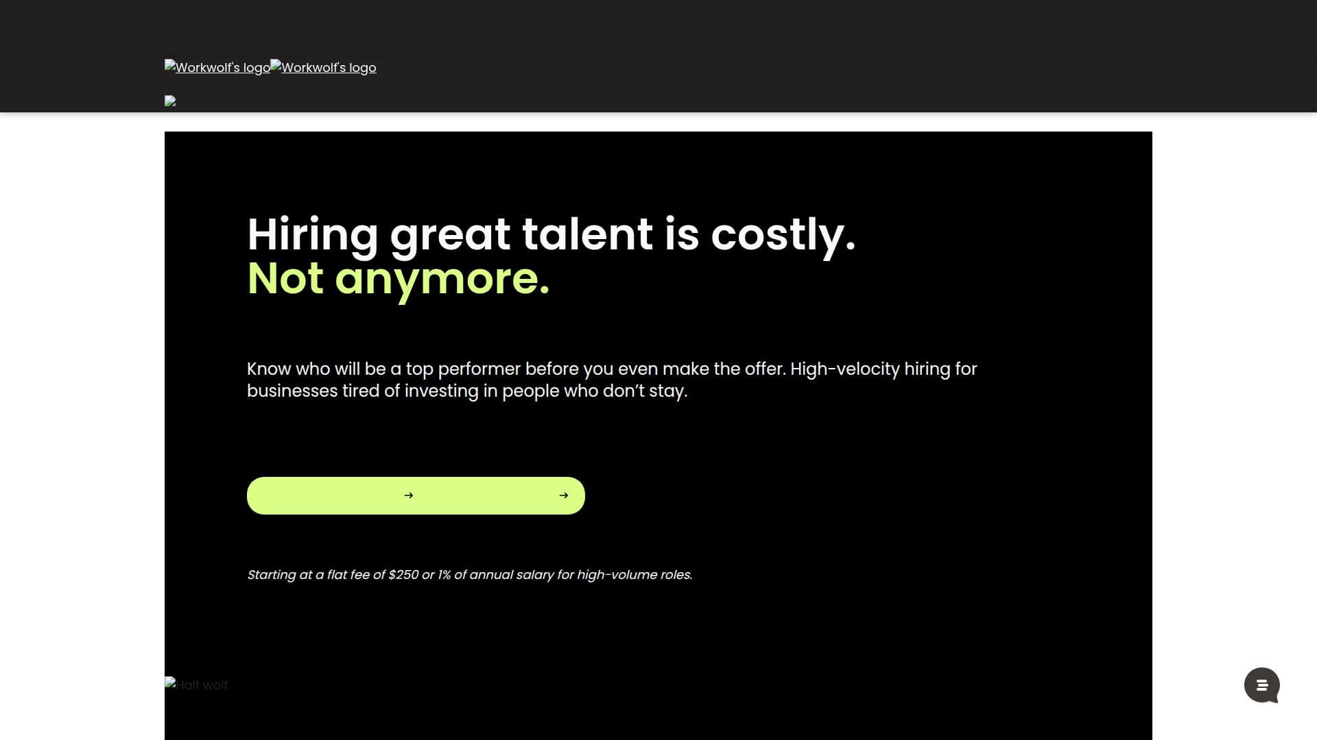 Workwolf Rekrutierungsplattform screenshot