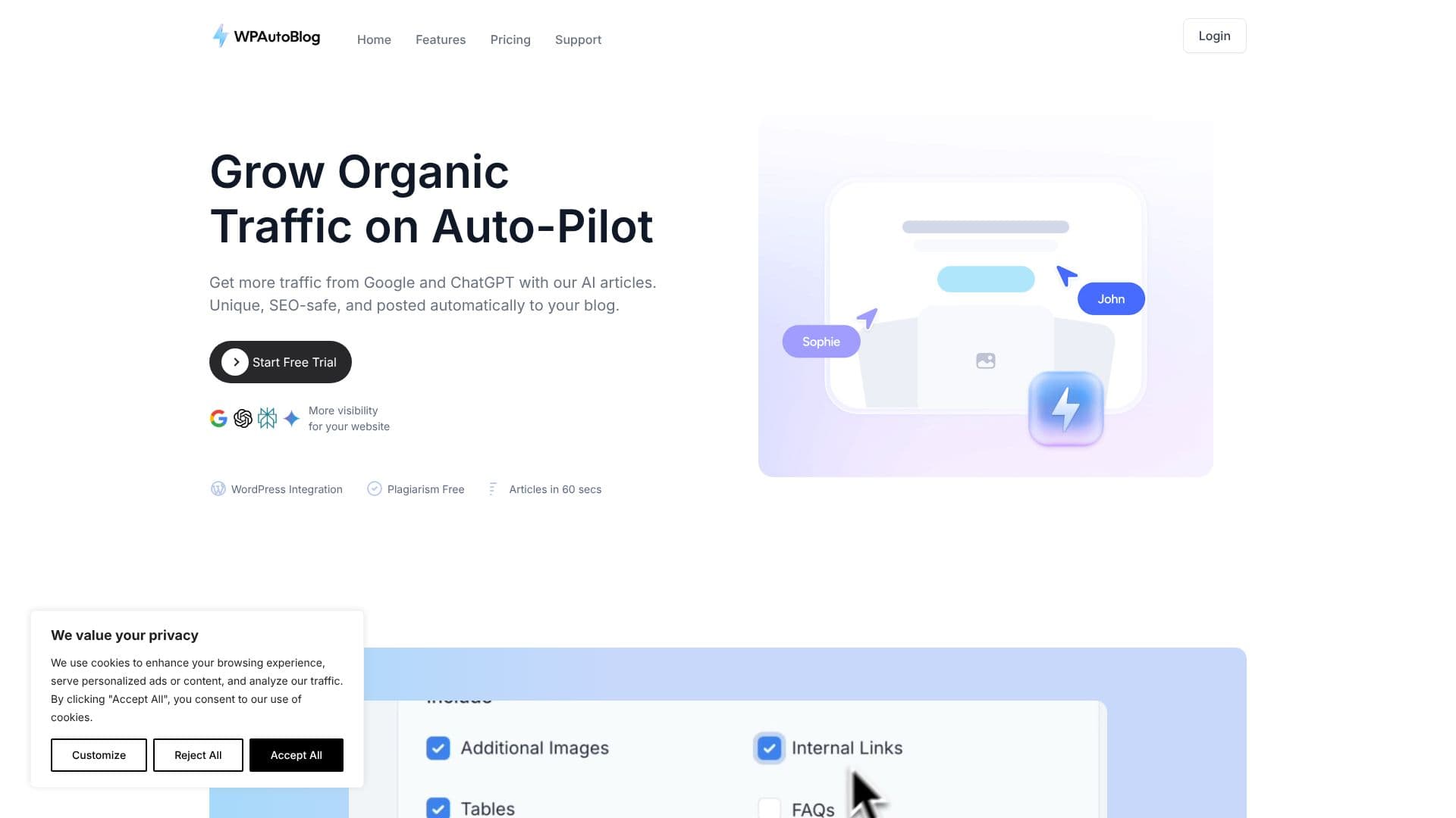WPAutoBlog.com | AI Article Writer screenshot