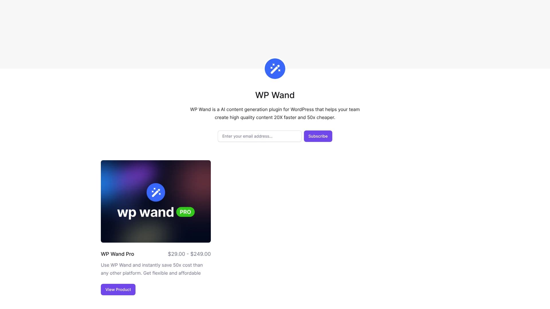 WP Wand screenshot