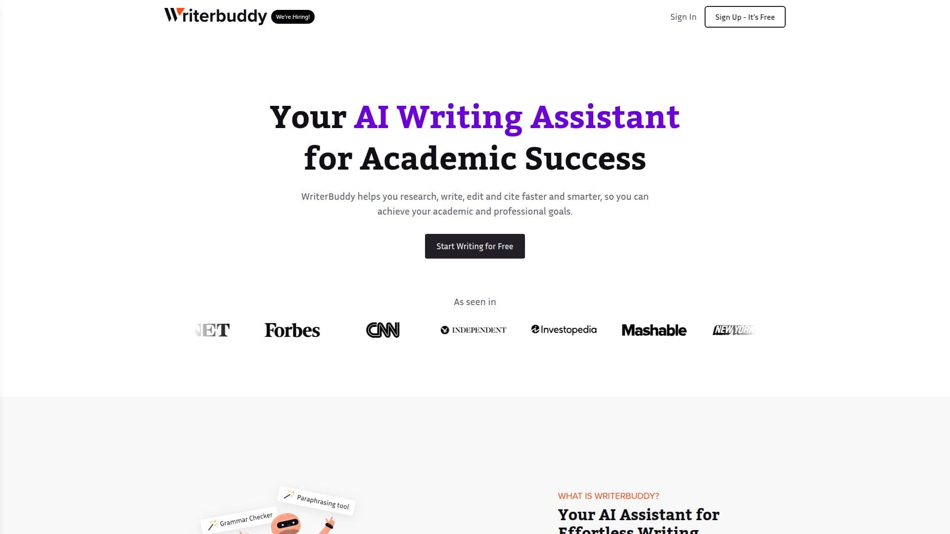 WriterBuddy AI Writing Assistant screenshot