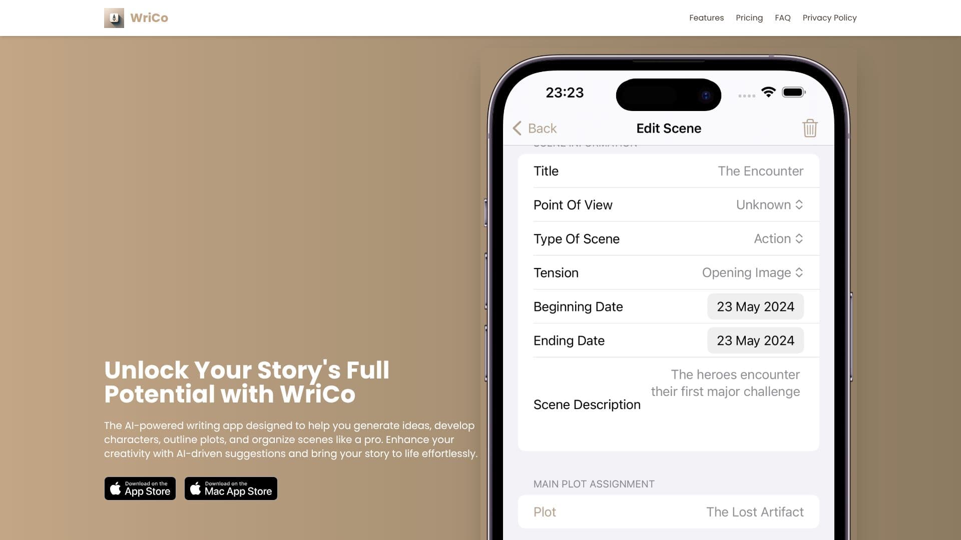 WriCo screenshot