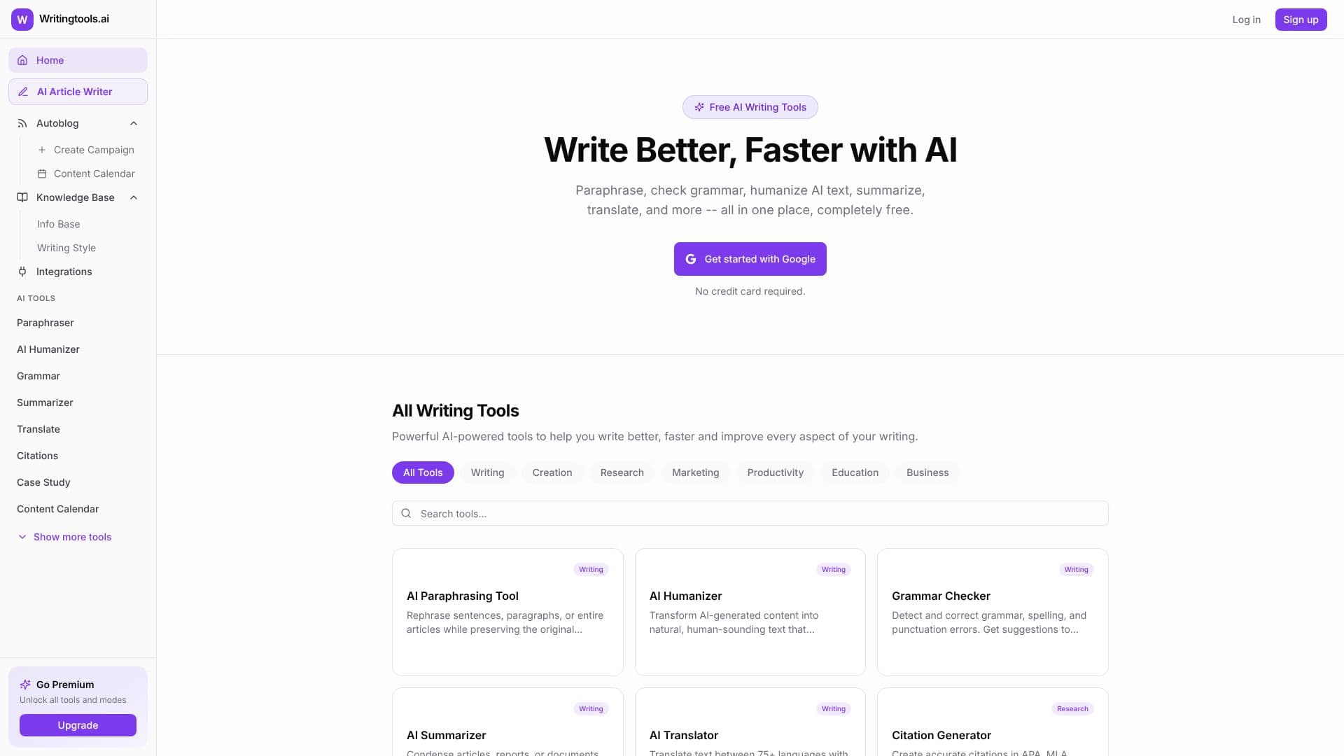 WritingTools.ai screenshot
