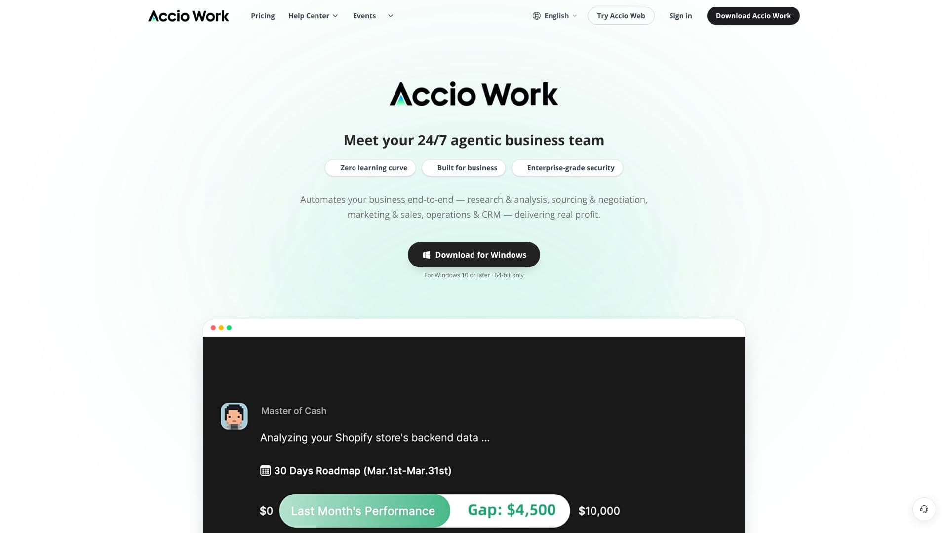 Accio Work screenshot