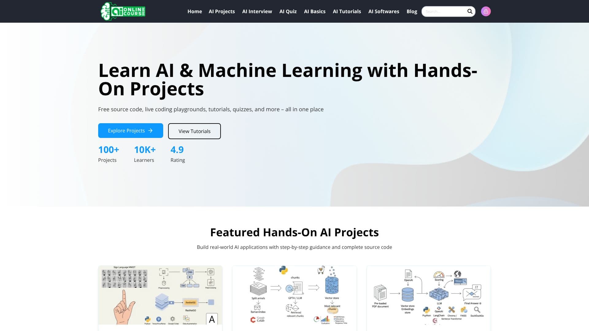 Captura de pantalla de Curso Online de IA