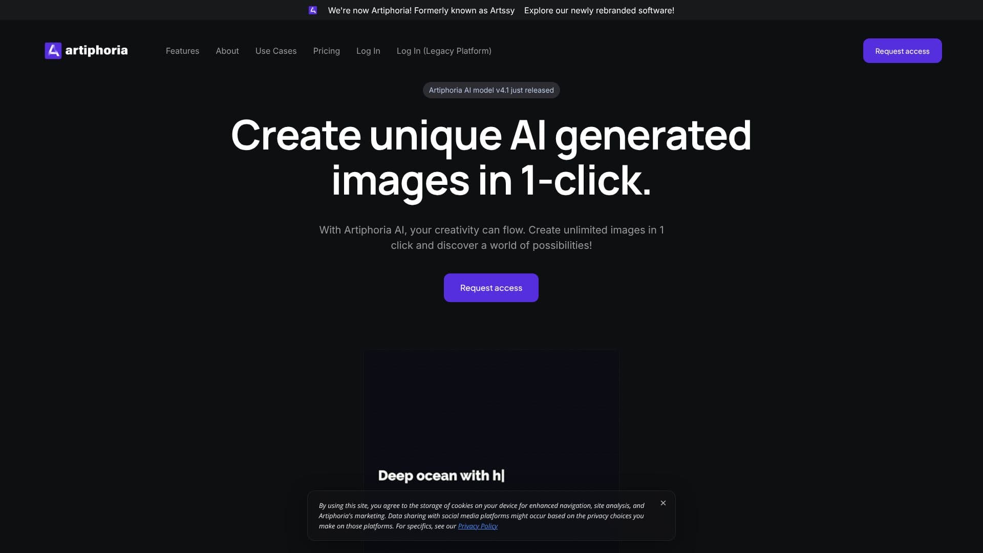 Artiphoria AI のスクリーンショット