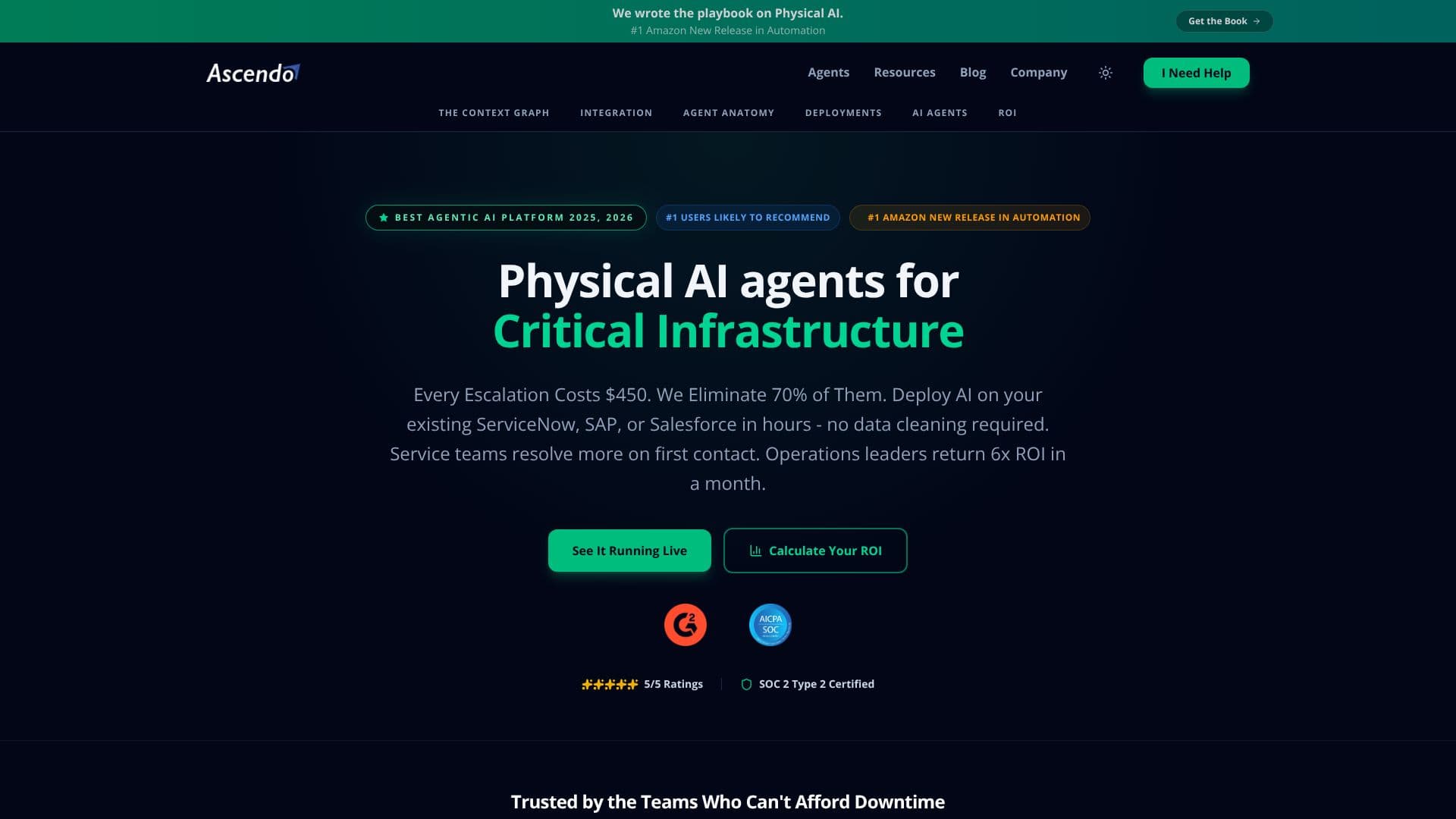 Tangkapan layar Ascendo AI Agents
