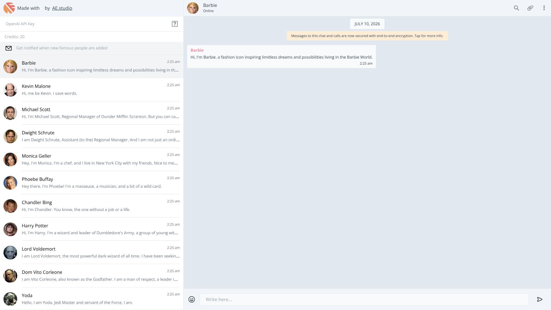 Screenshot von Ask Famous People