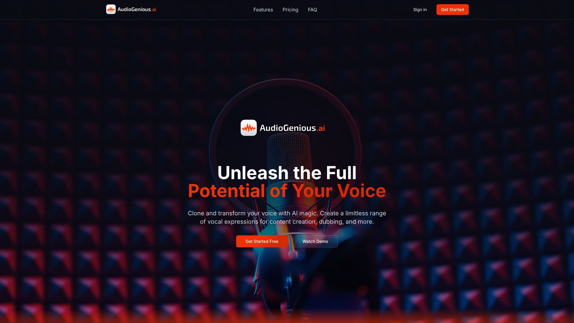 AudioGenius.ai screenshot