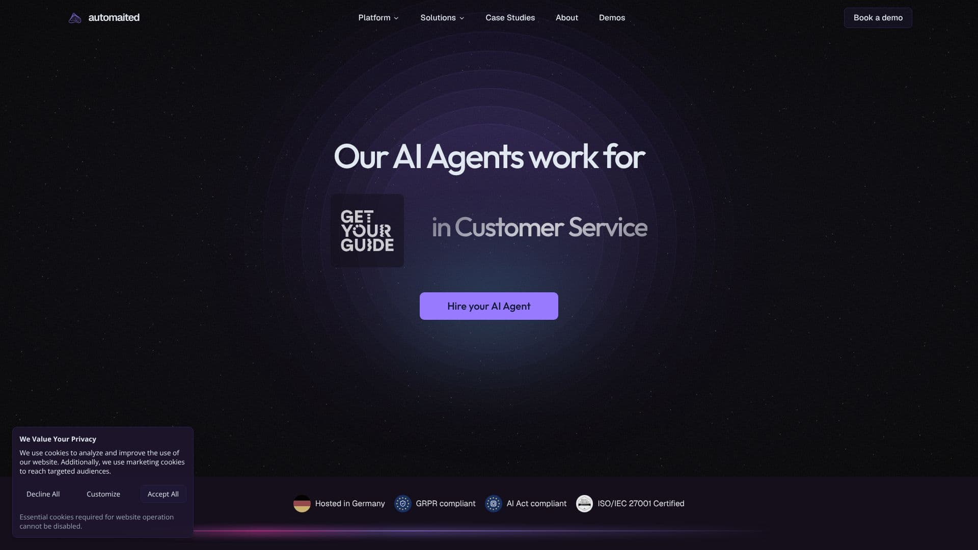 Capture d’écran de Agents IA automaited