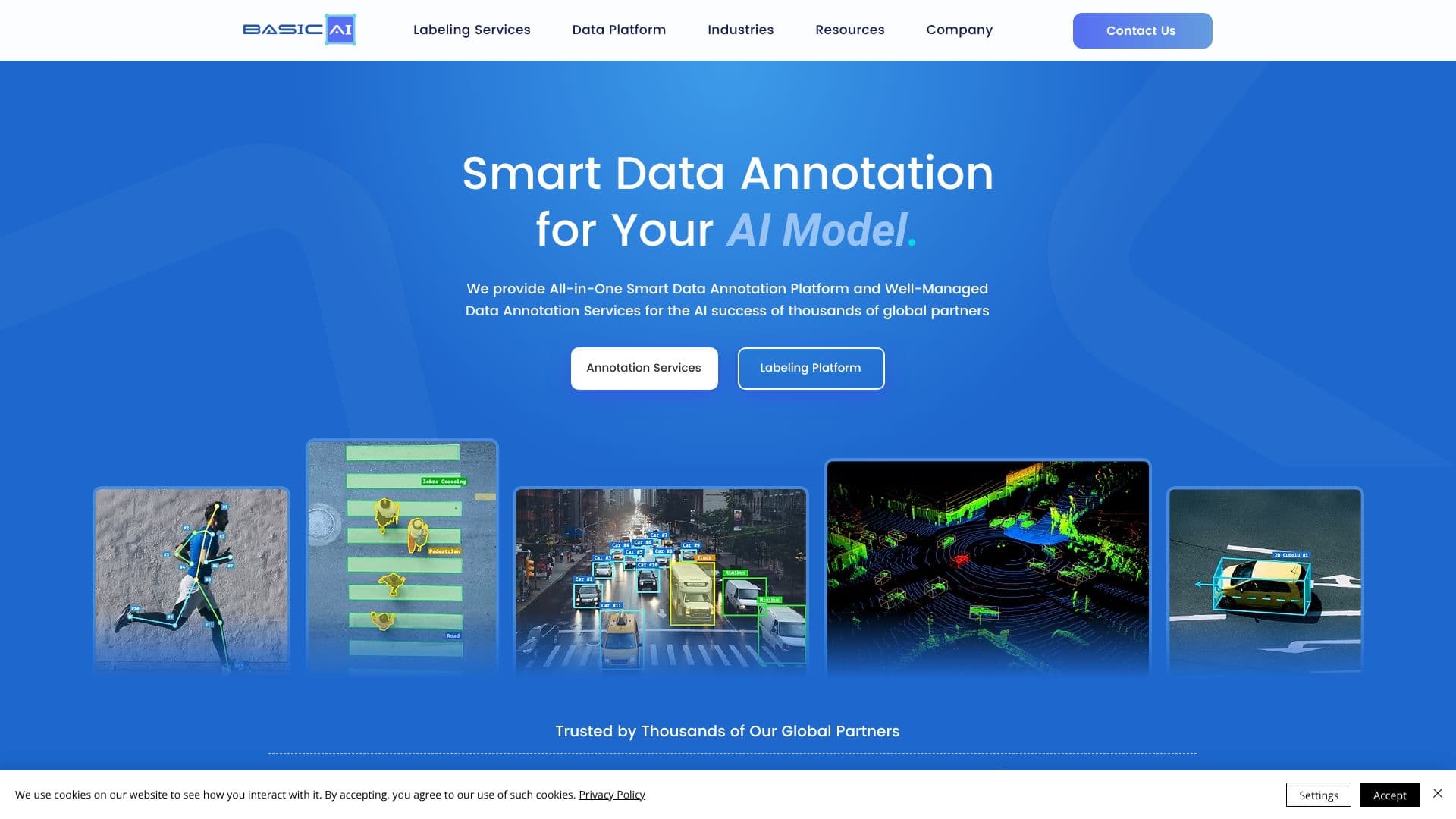 لقطة شاشة لـ BasicAI | AI Data Annotation