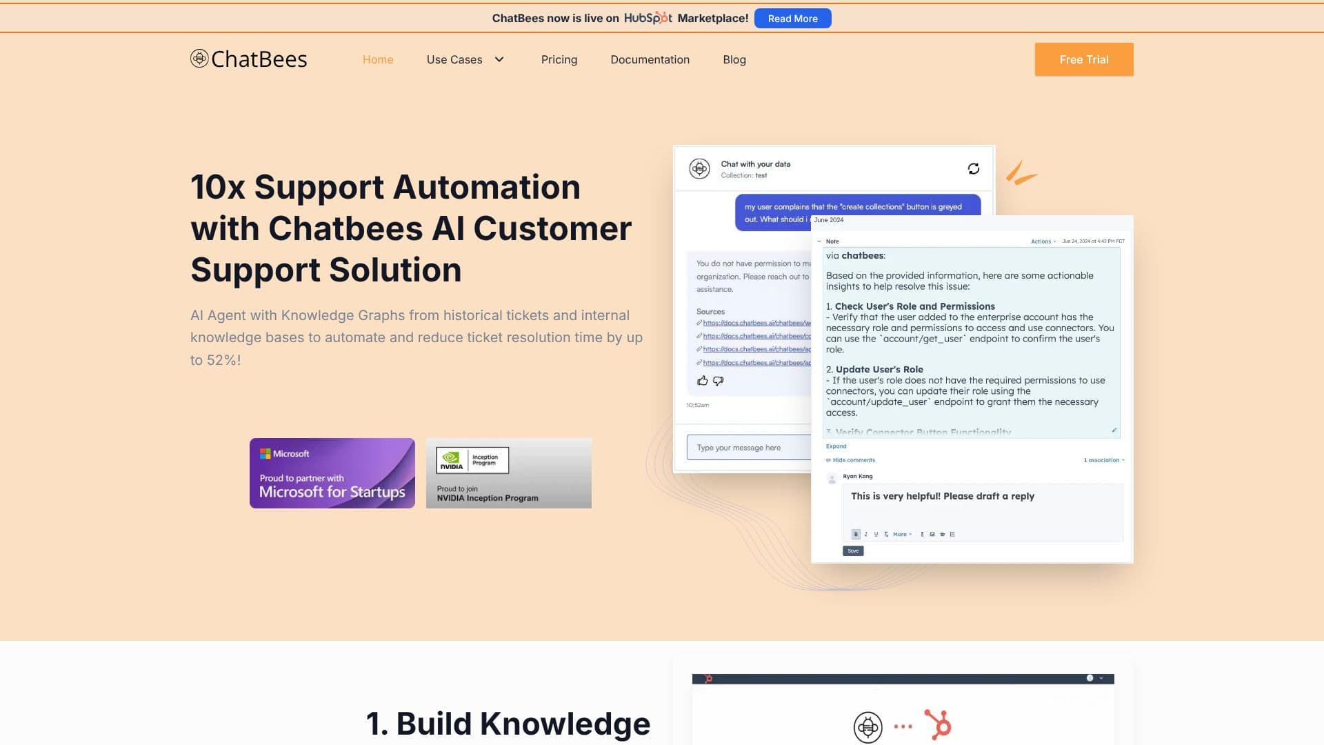 ChatBees AI 客户支持 截图