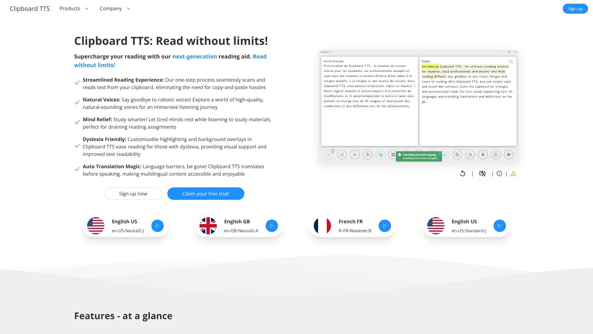 Clipboard TTS 스크린샷