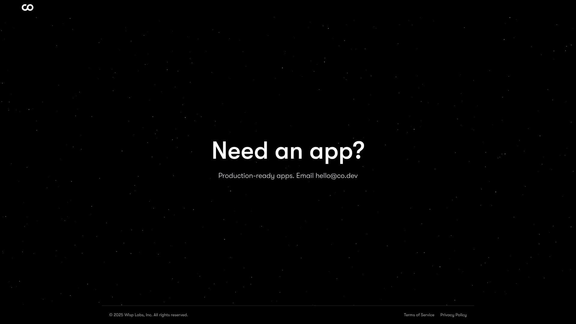 لقطة شاشة لـ Codev AI App Builder