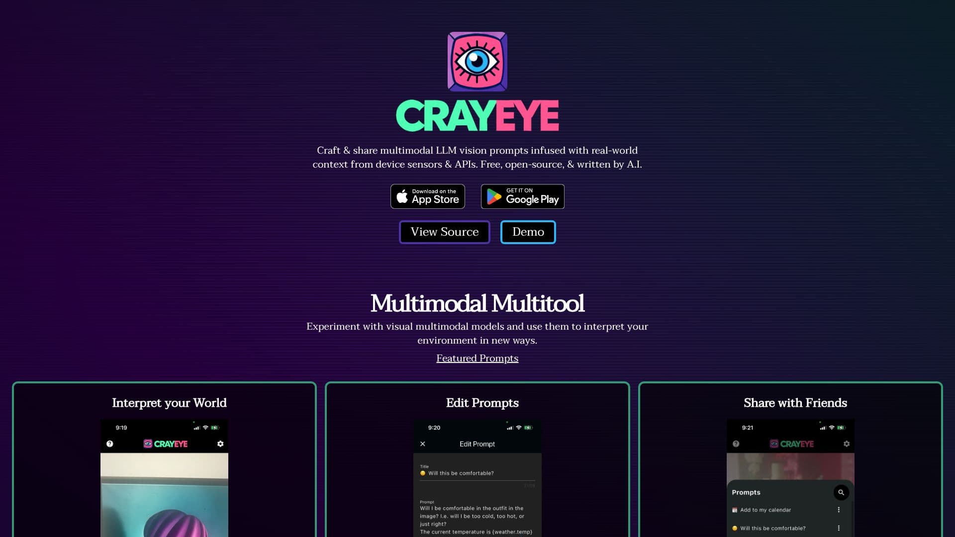 Screenshot von CrayEye: Multimodales Multitool