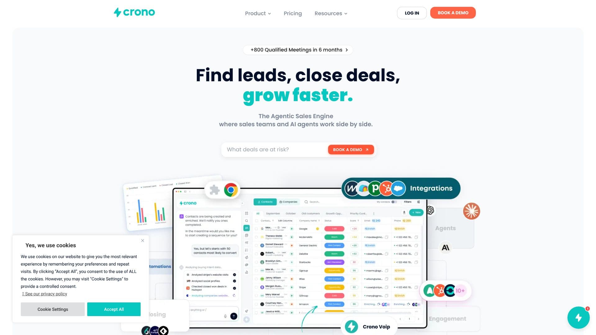Crono - The Agentic Sales Engine screenshot