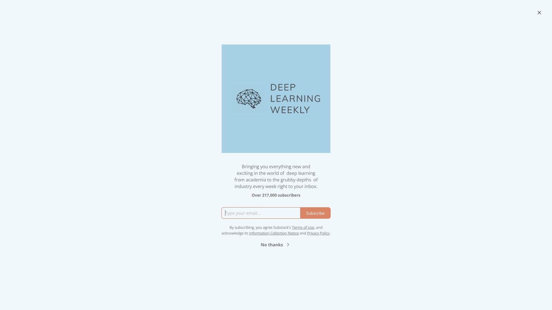 Deep Learning Weekly screenshot
