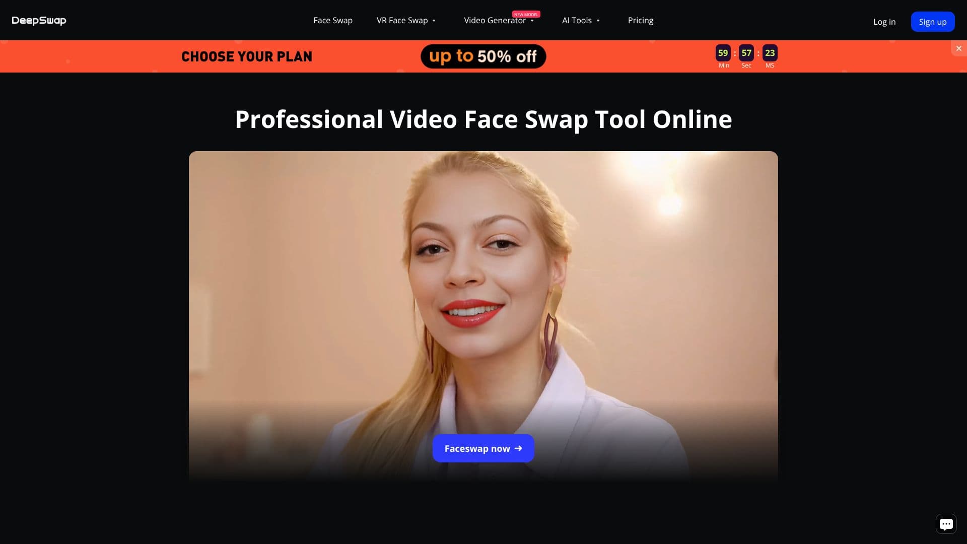 Capture d’écran de Deepswap AI Face Swap