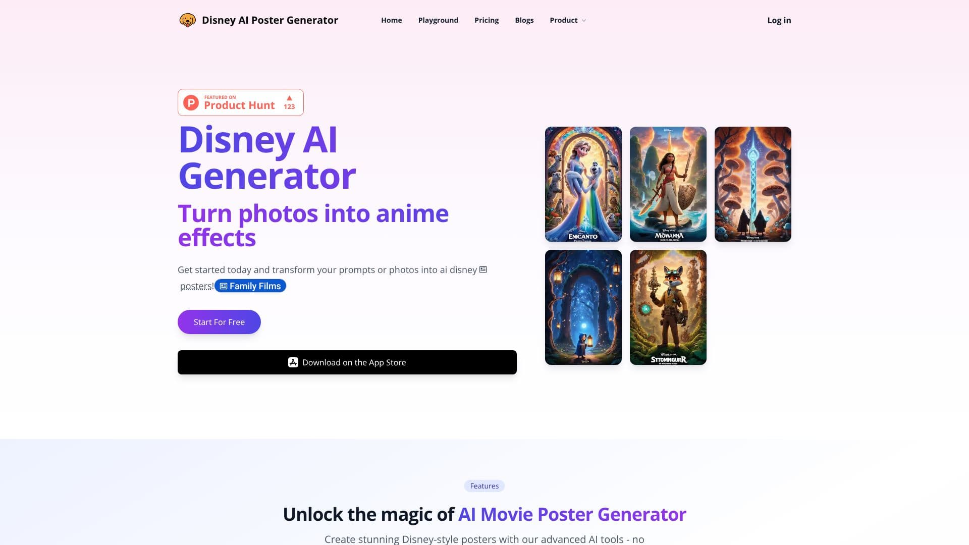 لقطة شاشة لـ Disney AI Poster
