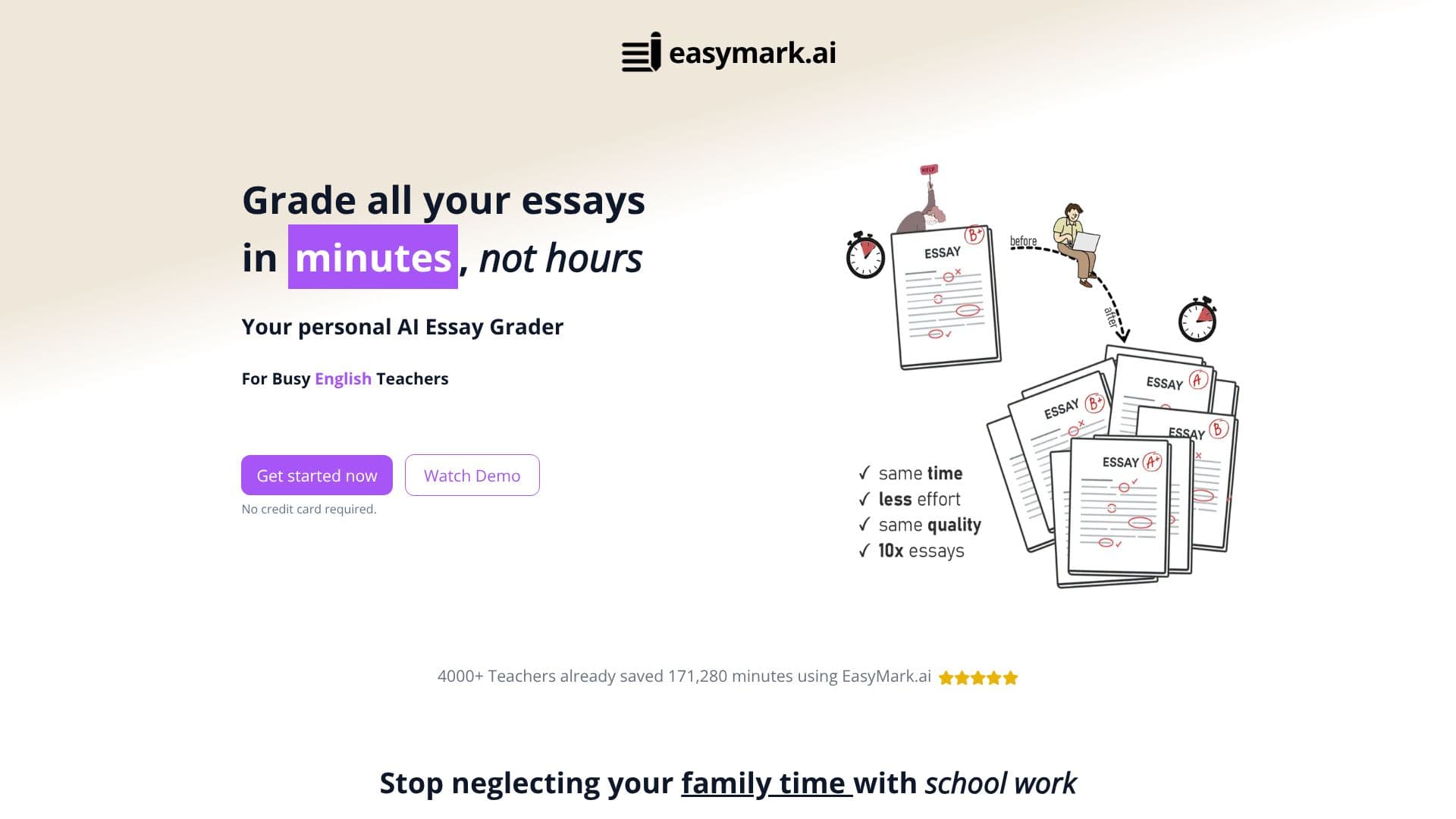 Screenshot von EasyMark KI-Aufsatzbewertung