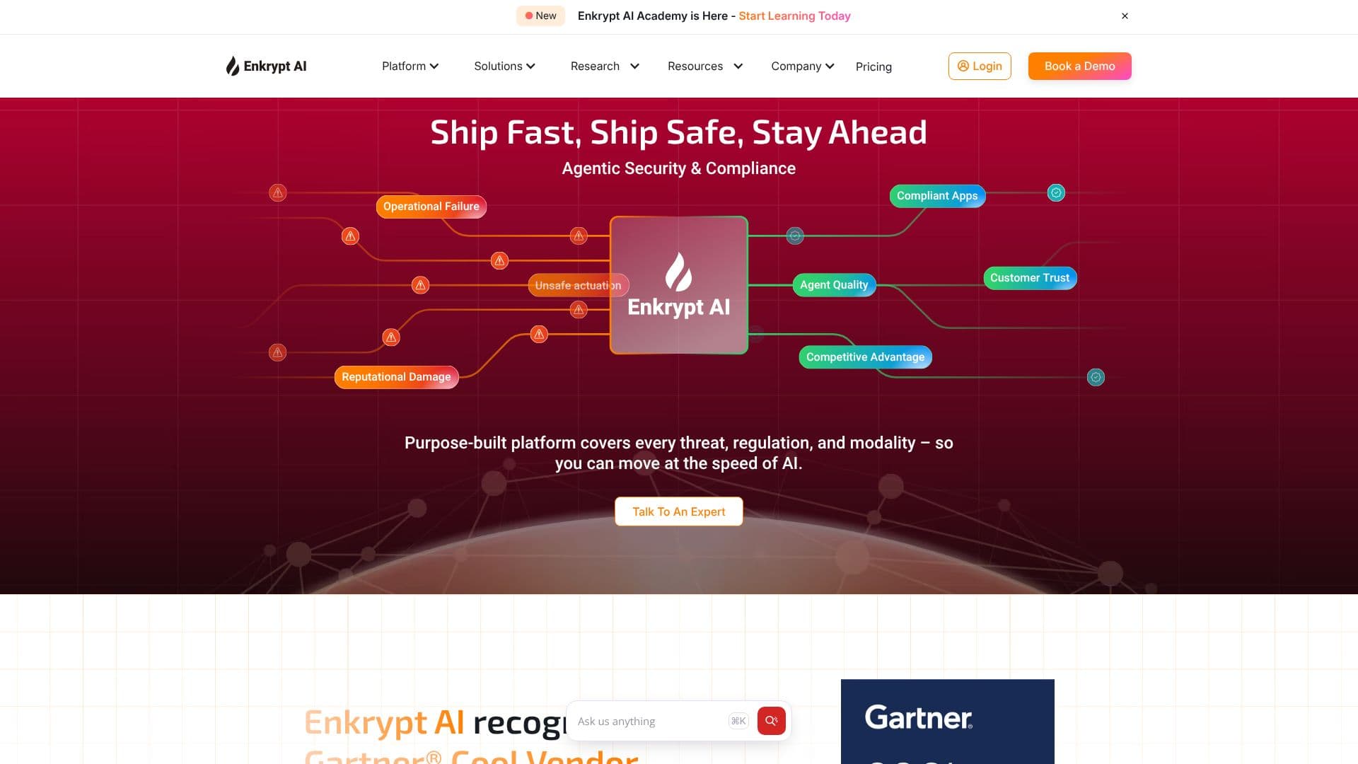Screenshot von Enkrypt AI