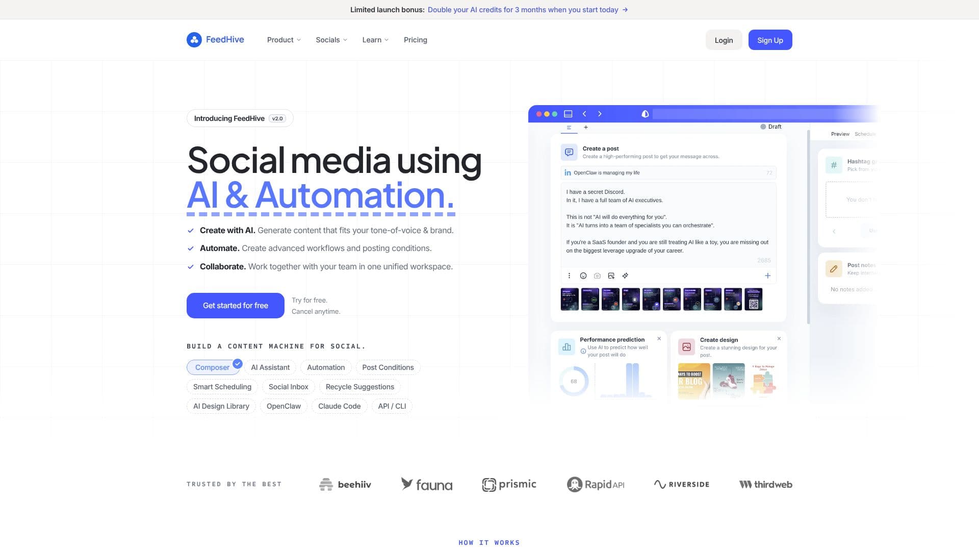 FeedHive のスクリーンショット