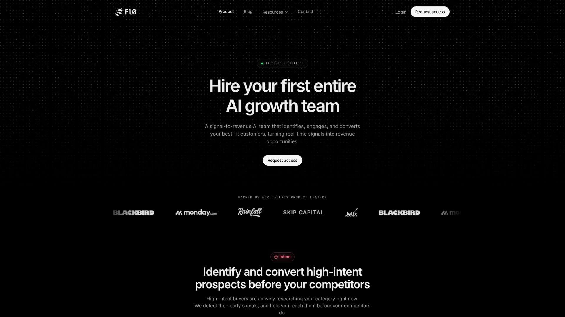 Screenshot von FL0 AI Growth Team
