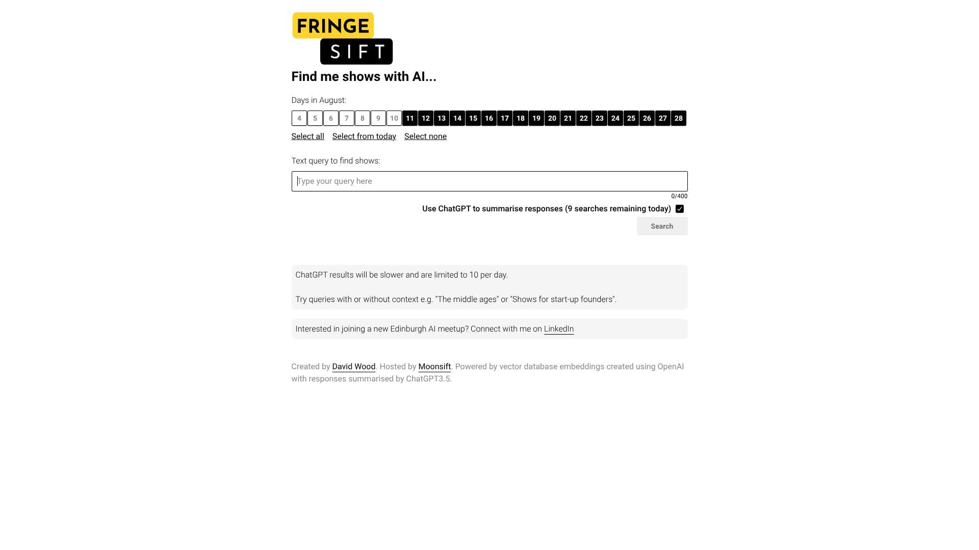 FringeSift screenshot