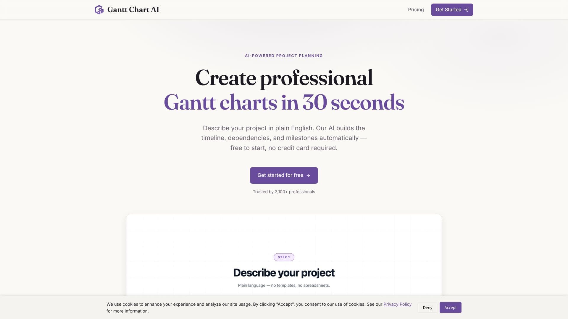 GanttChart.AI 스크린샷