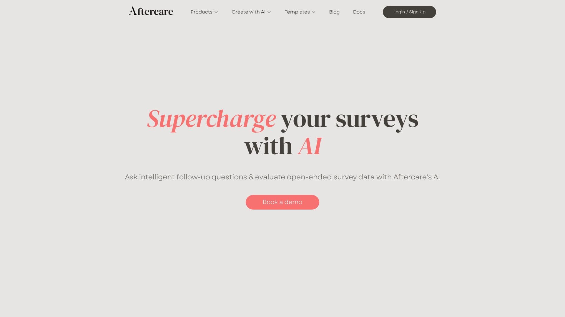 Capture d’écran de Aftercare - Superchargeur d'enquêtes par IA