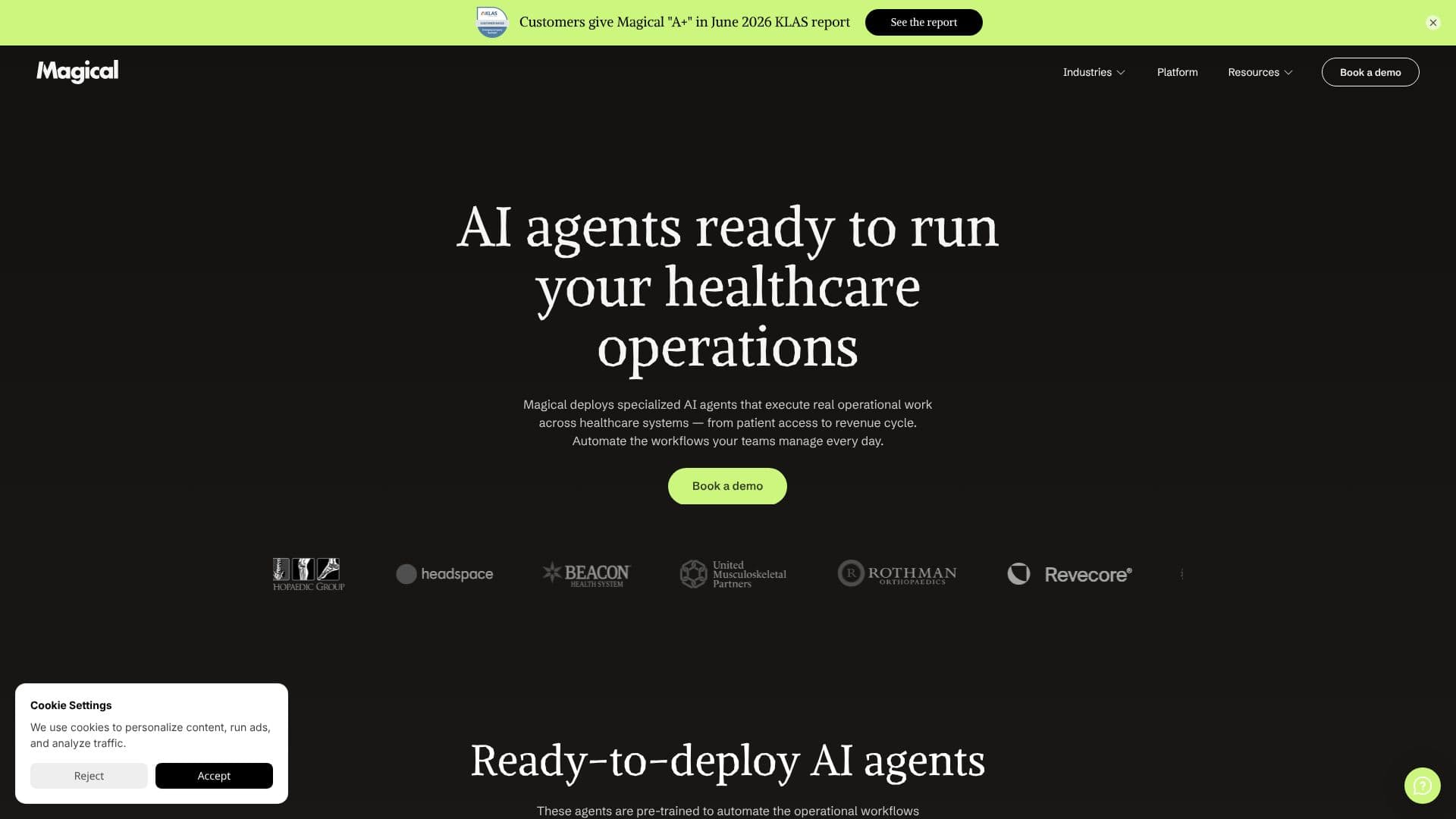 Скриншот Magical AI Agents